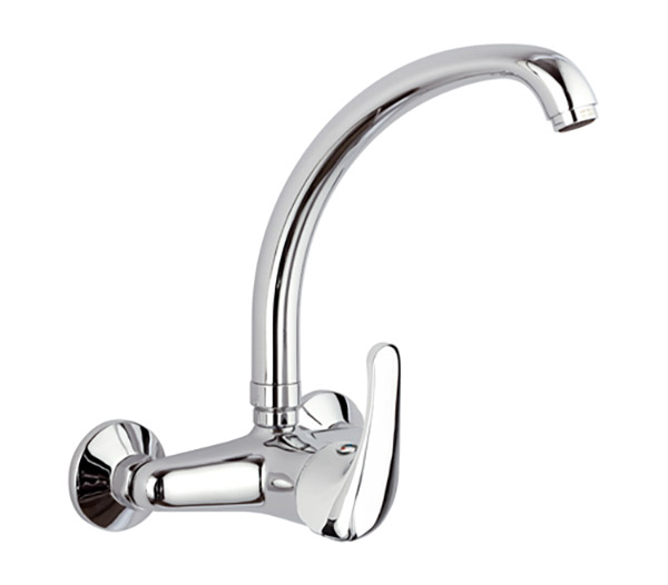Miscelatore Monocomando a Muro con attacco frontale Remer F432