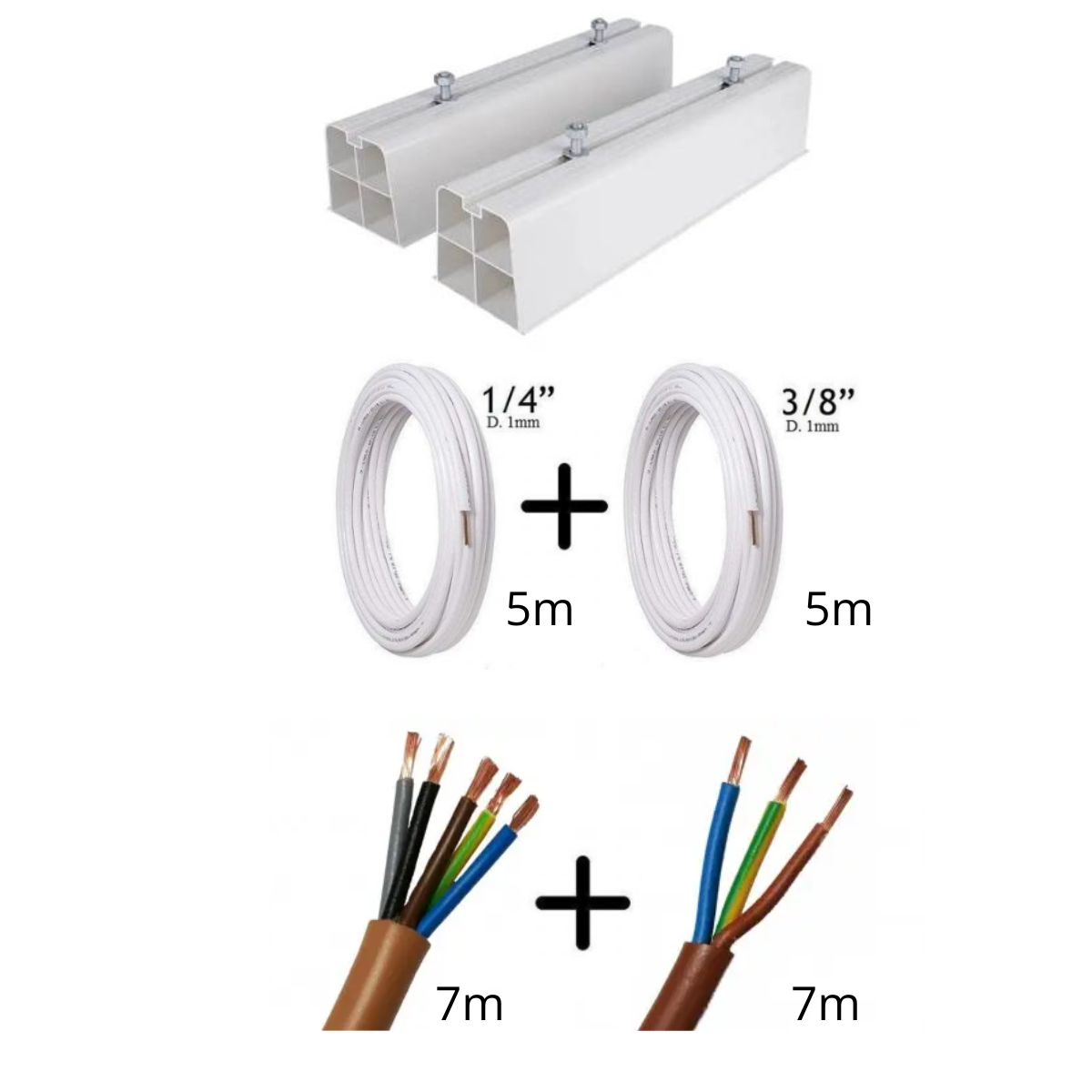 Kit Installazione Climatizzatore a basamento Monosplit 9000/12000 BTU