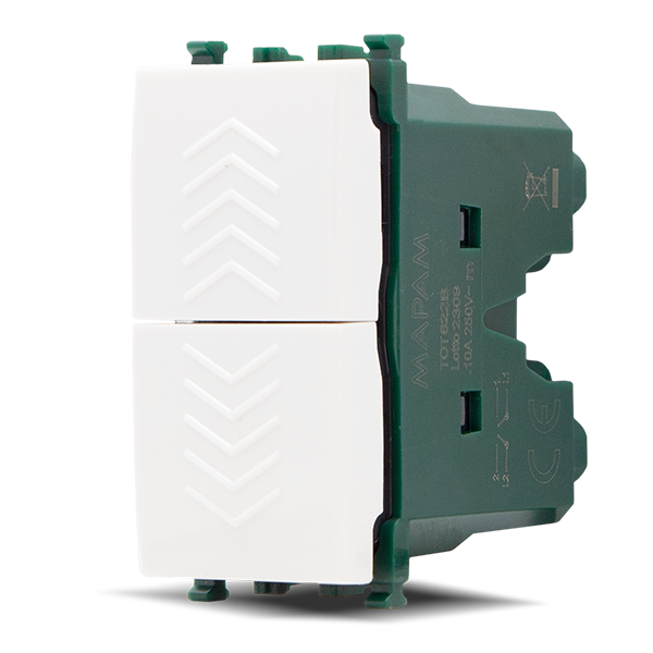 Interruttore Bipolare 2P 16A Mapam - Compatibile Vimar Plana